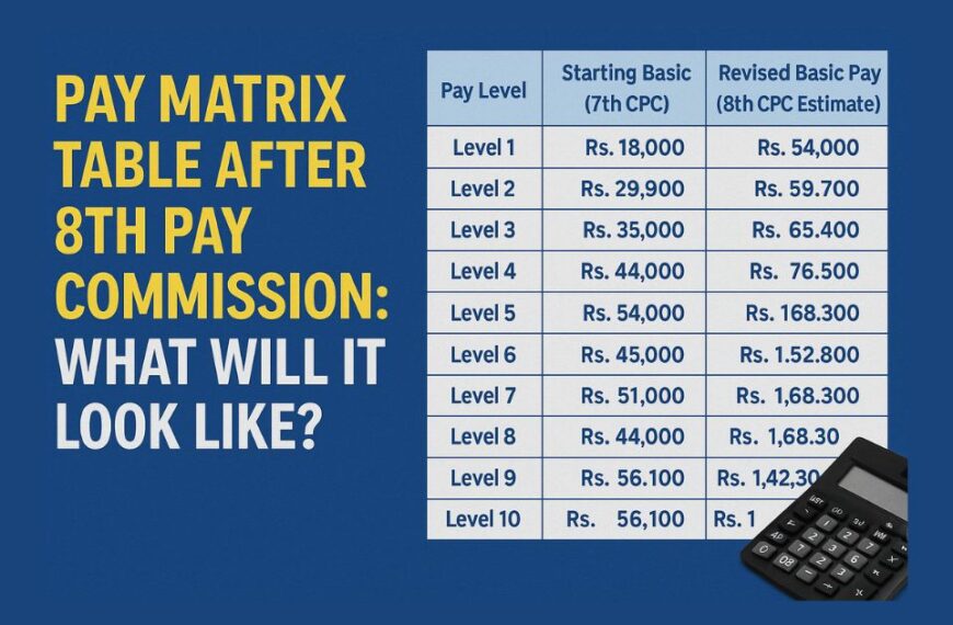 Pay Matrix Table After 8th Pay Commission: What Will It Look Like?